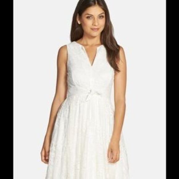 Eva Franco Keridan Dress in Ivory Knee Length - Picture 1 of 4